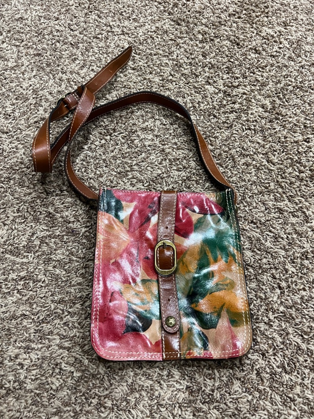 Patricia Nash Venezia pouch floral crossbody bag